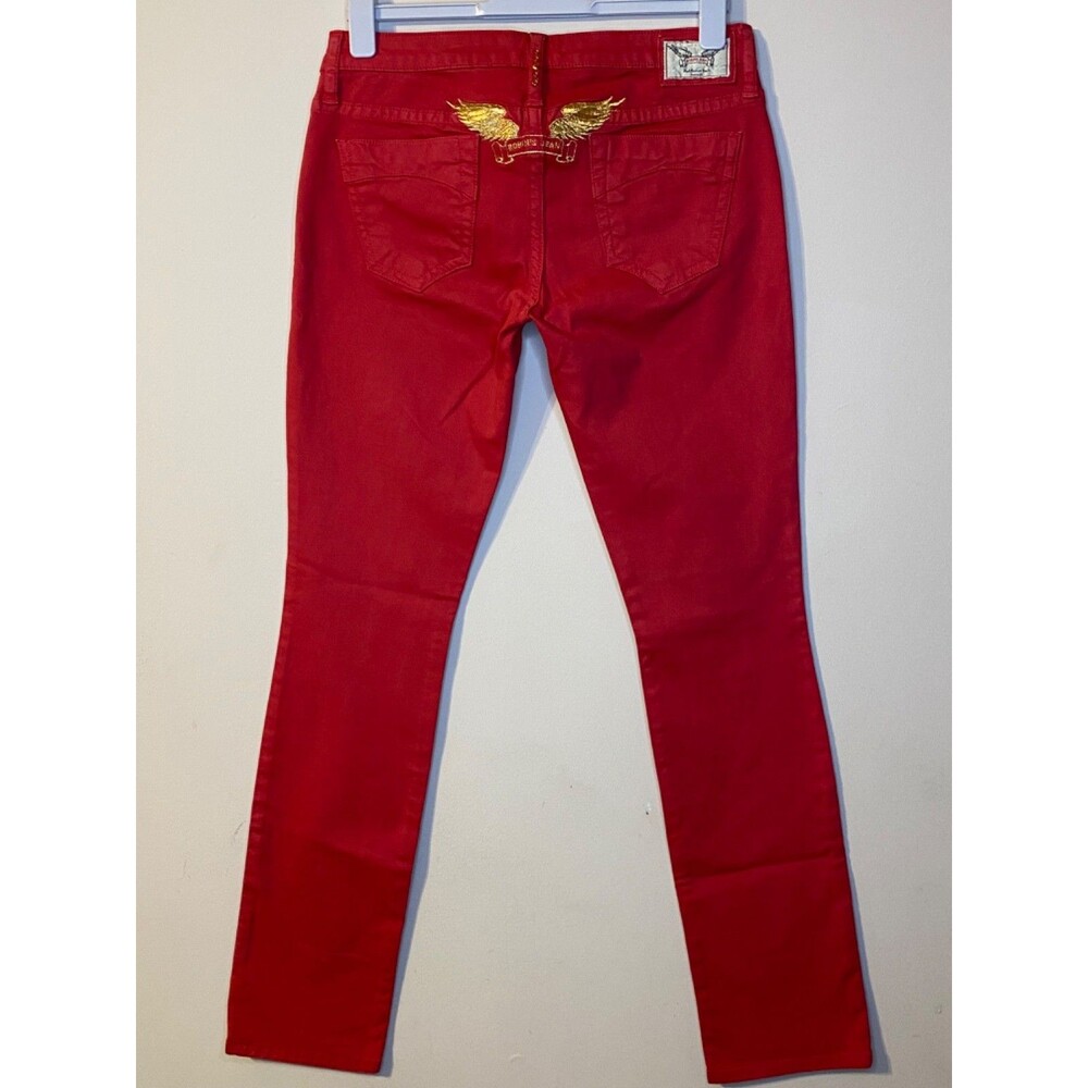 Robin's Jean Women's Marilyn Gold Angel Wing Jeans Size 31